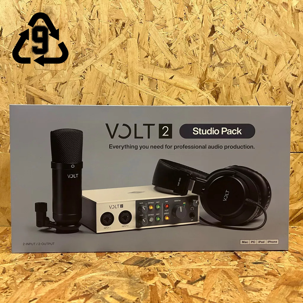 【玖的樂器】全新 免運 公司貨 Universal Audio Volt 2 套裝組 SB2 錄音介面 Volt2