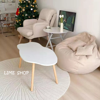 『LIME』奶油風簡約不規則茶几 雲朵小矮桌 筆電桌 辦公桌 榻榻米桌 和室桌 沙發小桌子