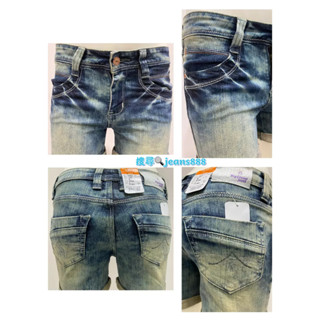 BIG GROUP 大隊長 72093 S-XL 低腰伸縮反折牛仔短褲 特價290 臺灣製造牛仔褲