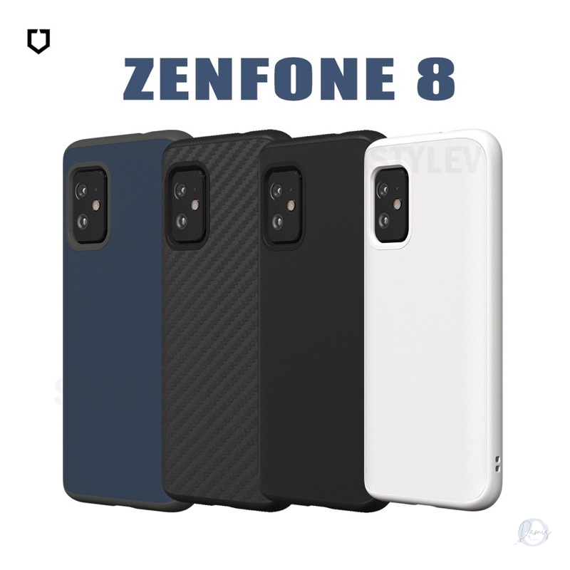 犀牛盾 適用ASUS Zenfone 8 9 10 SolidSuit 經典款/碳纖維紋路 防摔背蓋-華碩官方授權開發