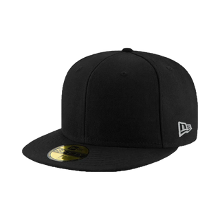 NEW ERA 59FIFTY 5950 基本款 全黑 側邊灰銀標 素面 素面棒球帽 大尺碼 全封帽 棒球帽【TCC】