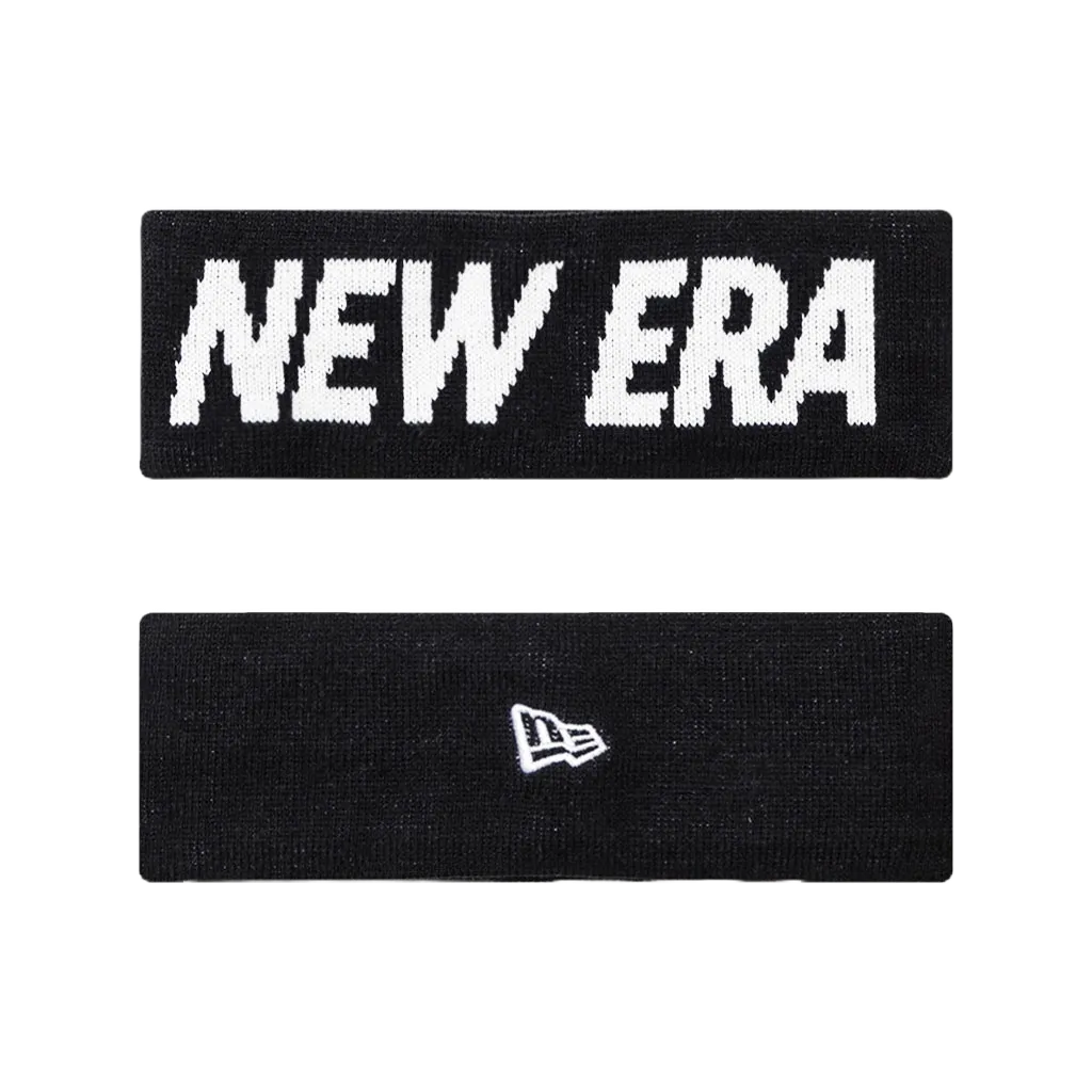 NEW ERA 髮帶 HAIR BAND 黑色 針織髮帶 內裡刷毛 髮帶 窄版髮帶 韓國代購【TCC】