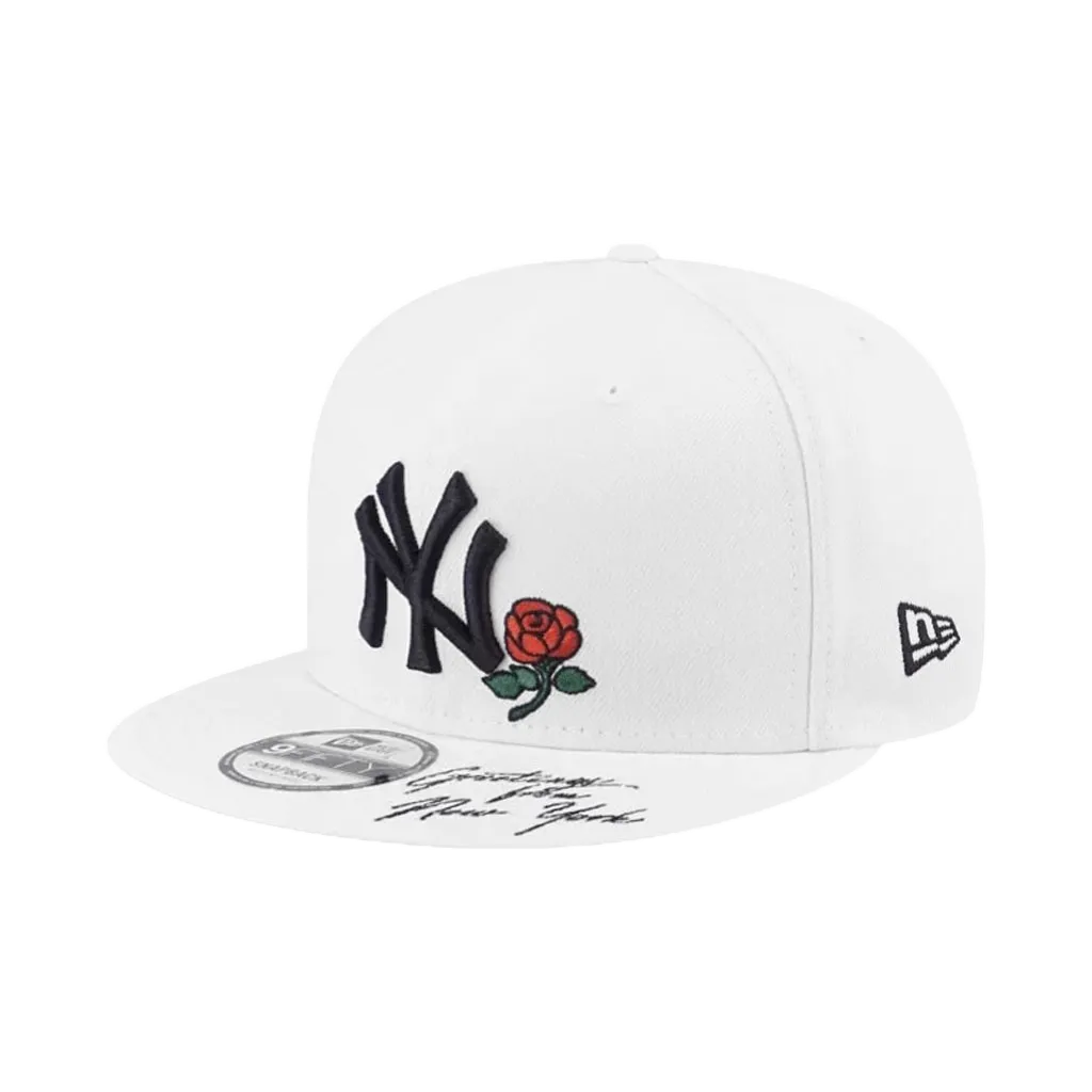 NEW ERA 9FIFTY 950 MLB 紐約洋基 白/灰 玫瑰 刺繡 調節帽 棒球帽 鴨舌帽【TCC】