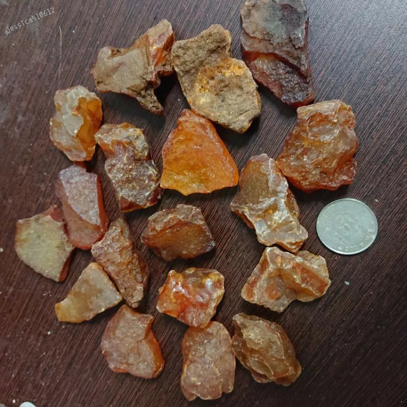 蜜糖 黃玉髓 100g 一包 隨機秤重 天然 礦石 J926S 原石 原礦 水晶 碎石 魚缸