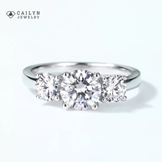 【Cailyn Jewelry】Justia Cincin Berlian真我1ct克拉鑽戒結婚紀念生日禮物925純銀