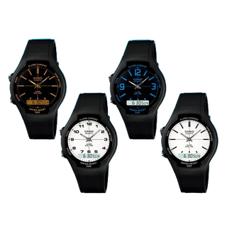 經緯度鐘錶 卡西歐手錶 經典電子指針雙顯錶 50米防水 中性款 卡西歐公司貨 學生 上班最愛 超低特價 AW-90H