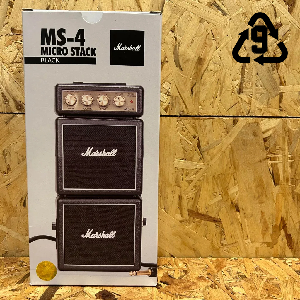 【玖的樂器】全新免運 Marshall MS-4 MS4 Mini Amp 迷你音箱 雙層 電吉他 音箱 AMP 1瓦
