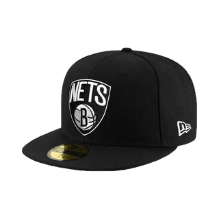 new era 59fifty 5950 nba 布魯克林 籃網隊 黑/白 棒球帽 鴨舌帽 帽子【tcc】