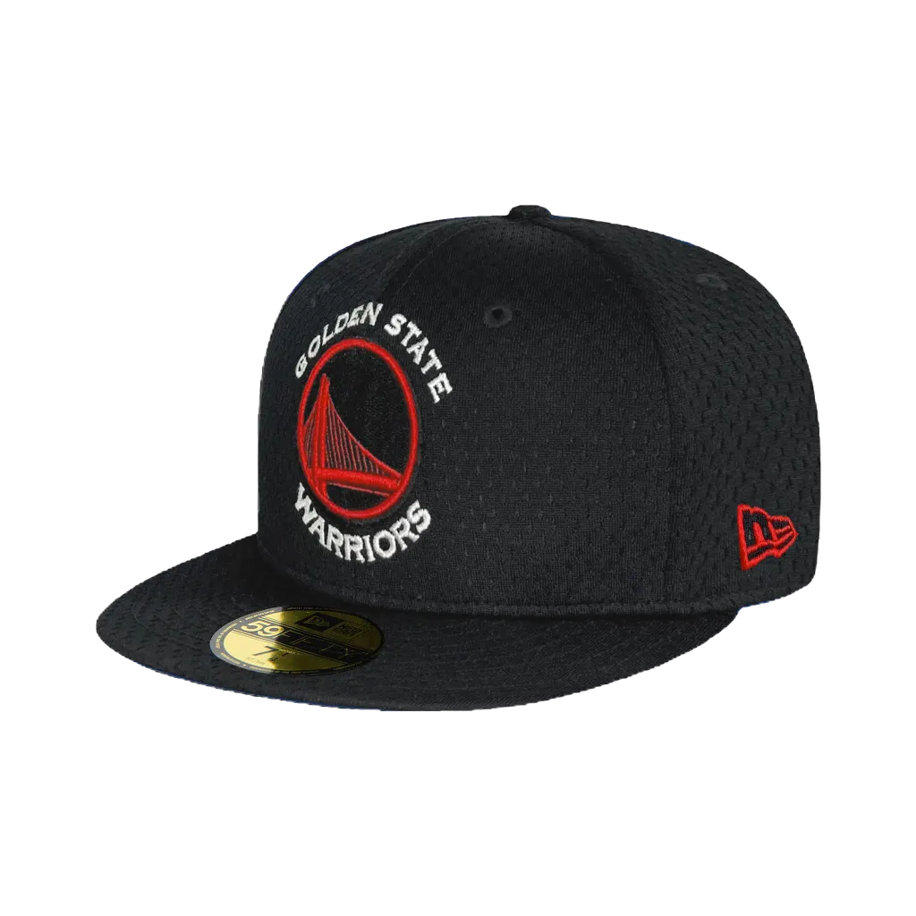 NEW ERA 59FIFTY 5950 NBA 金州 勇士 勇士隊 黑/紅 透氣網 透氣帽 鴨舌帽 帽子【TCC】