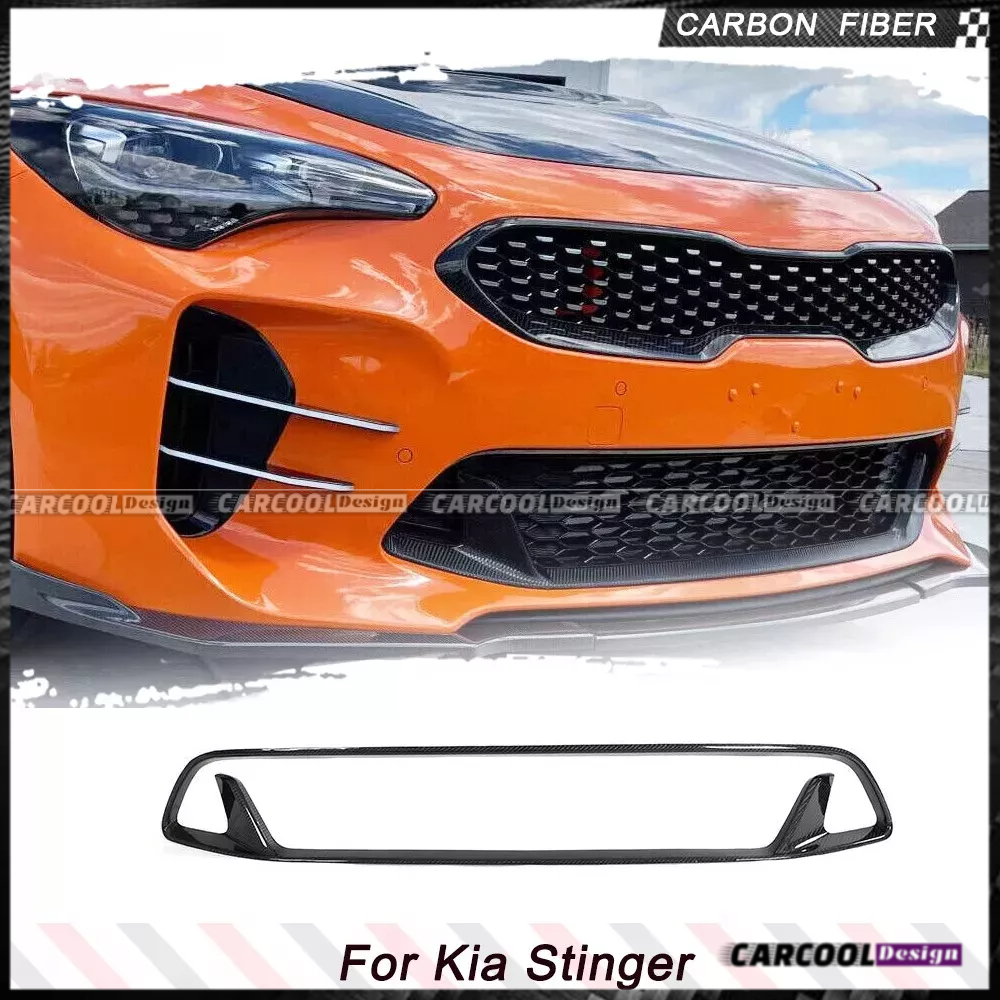 Kia Stinger GT EX 前進氣 乾式碳纖維前格柵 前水箱罩 （2017-2023）斯汀格