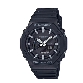 經緯度鐘錶 G-SHOCK 八角形外觀 指標/數位雙顯 強悍 個性化 CASIO公司貨 GA-2100-1A