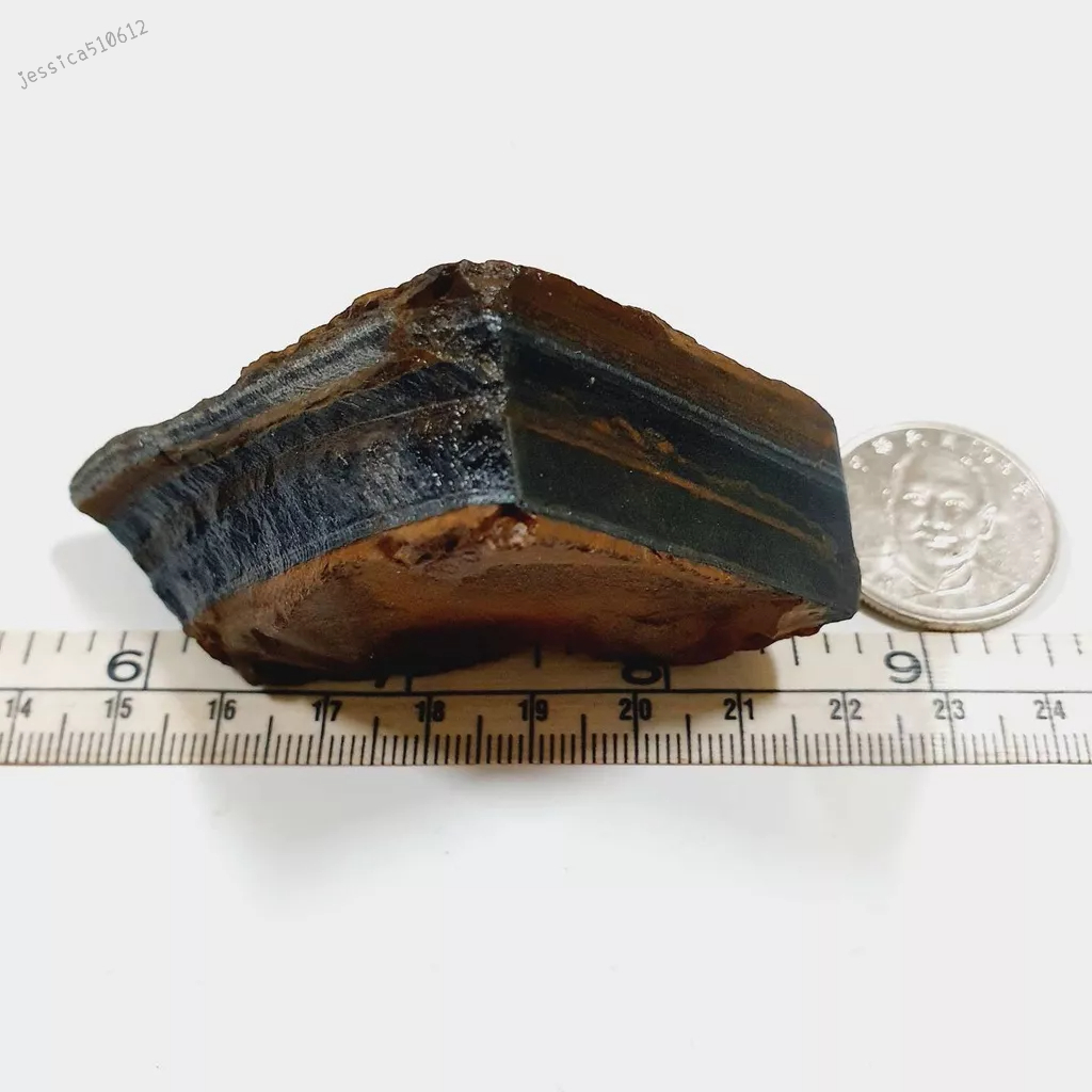 109g 藍色 虎眼石 原礦 原石 礦石 J926S 擺件 收藏