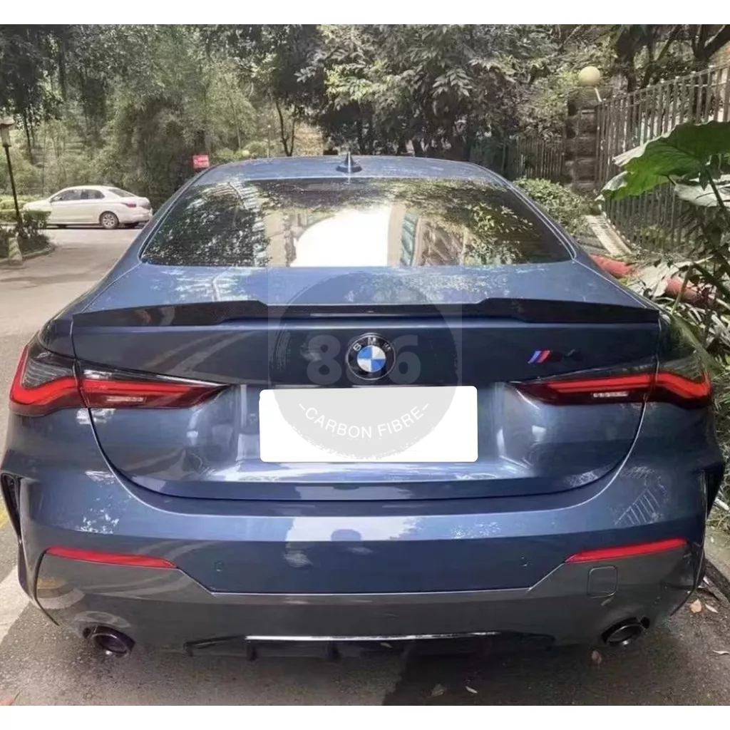 【全台可安裝】適用於BMW 寶馬4系 G22 改裝高品質碳纖維M4款尾翼 後擾流板 定風翼 卡夢空力套件