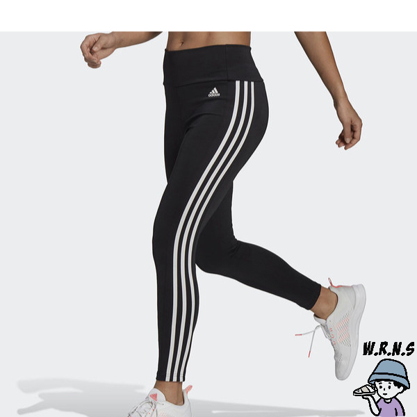 Adidas 女 緊身褲 訓練 健身 九分 高腰 吸濕排汗 口袋 黑 GL4040