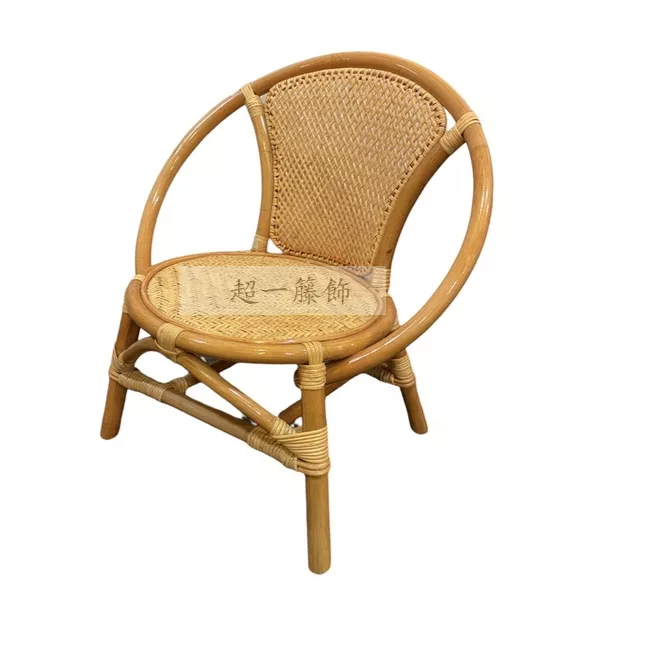 【籐椅之家】圓背籐製童椅,藤椅 藤傢俱 手工編織 籐椅 籐家具藤家具