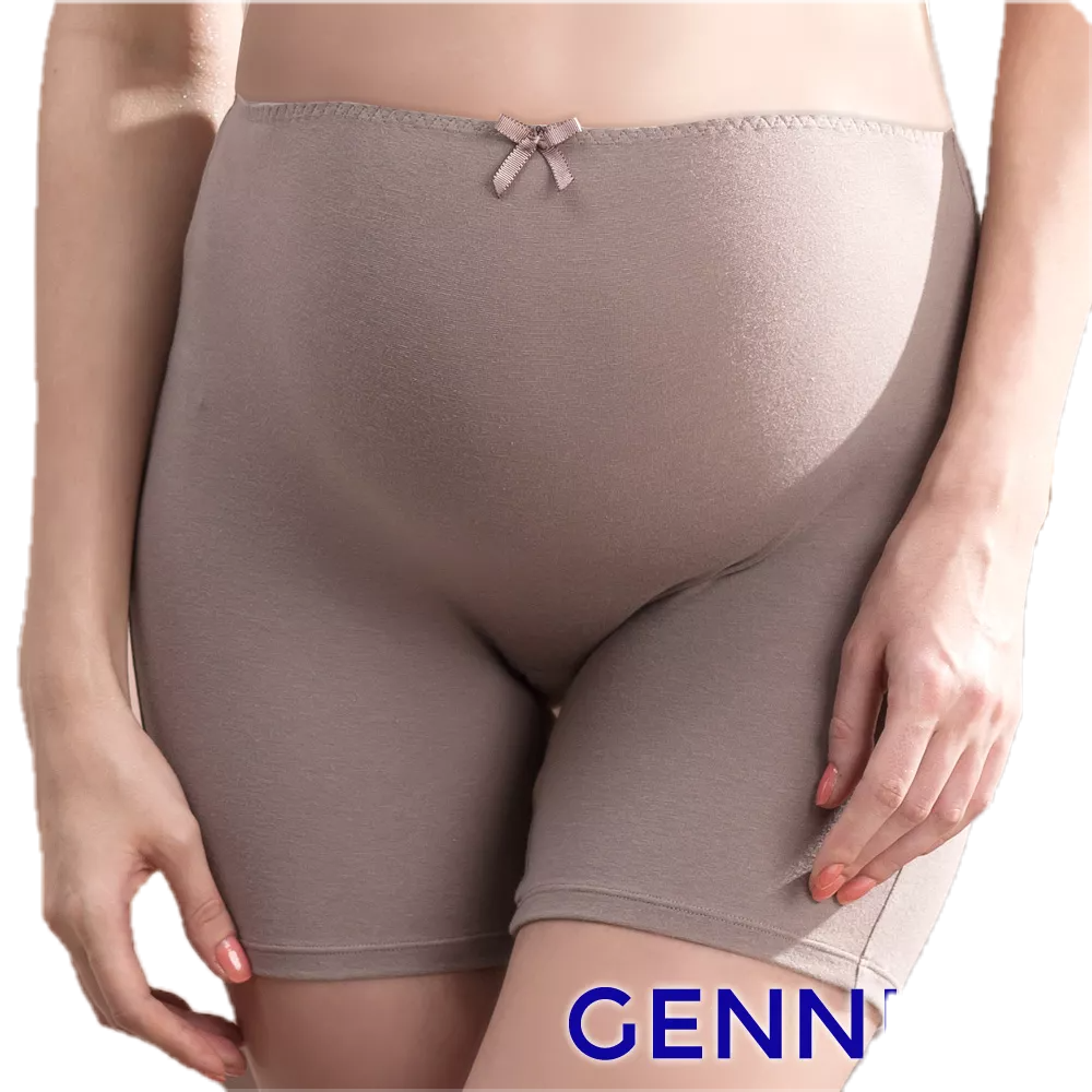 【Gennies 奇妮】啡藏珍品 咖啡紗孕婦平口內褲-摩卡可可(GB59)