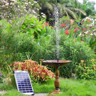 太陽能自動噴泉 魚池景觀池塘浮水小噴泉 戶外庭院假山流水 水泵噴泉