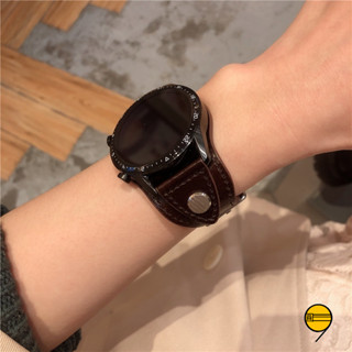 真皮錶帶 適用 Galaxy Watch 7 6 5 佳明錶帶 小米 47mm 皮質錶帶 20mm 22mm 通用錶帶