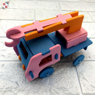 【拼圖汽車模型】幼兒手工 EVA模型汽車拼裝 兒童製作 DIY 益智玩具 益智親子 材料包