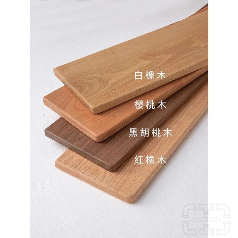 「482 STUDIO」(40x20cm)實木 無拼接 紅橡木 胡桃木 櫸木 櫻桃木 層板
