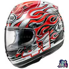 【台中硬了安全帽】ARAI RX7X 選手彩繪 HAGA 火焰 新品 公司貨 免運