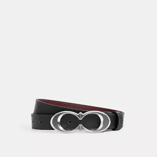 【美國代購】🇺🇸COACH 皮帶 男 女 立體logo 牛皮 真皮 雙面