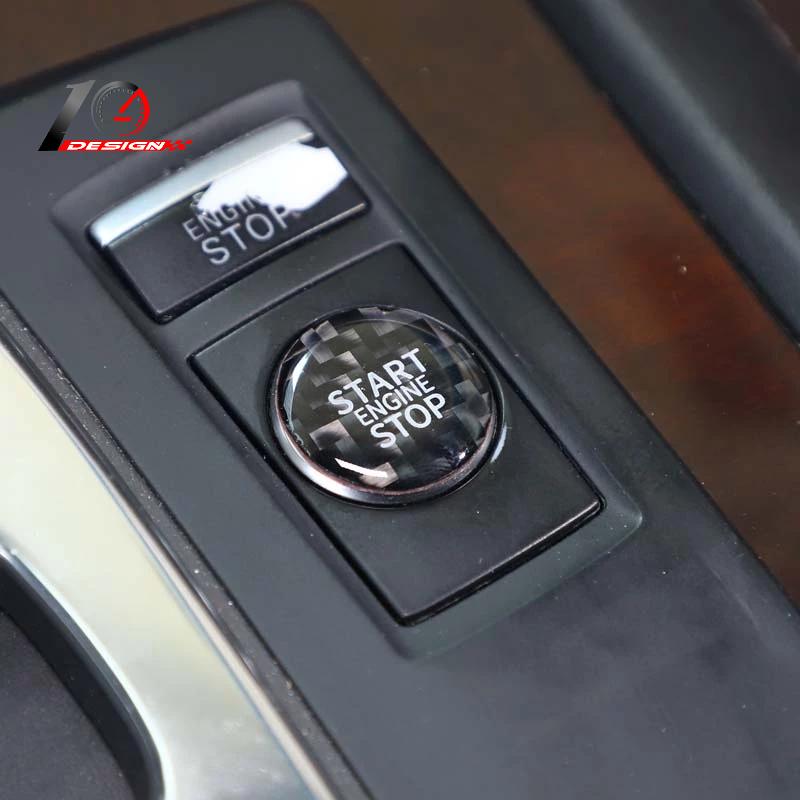 Audi 奧迪 A8 D3 2004-2012 軟碳纖維 汽車一鍵式啟動 按鈕開關蓋飾件貼