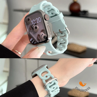 《xiaojinyu88》甜甜圈錶帶矽膠錶帶 Apple Watch7 6 SE運動錶帶41/45/44mm