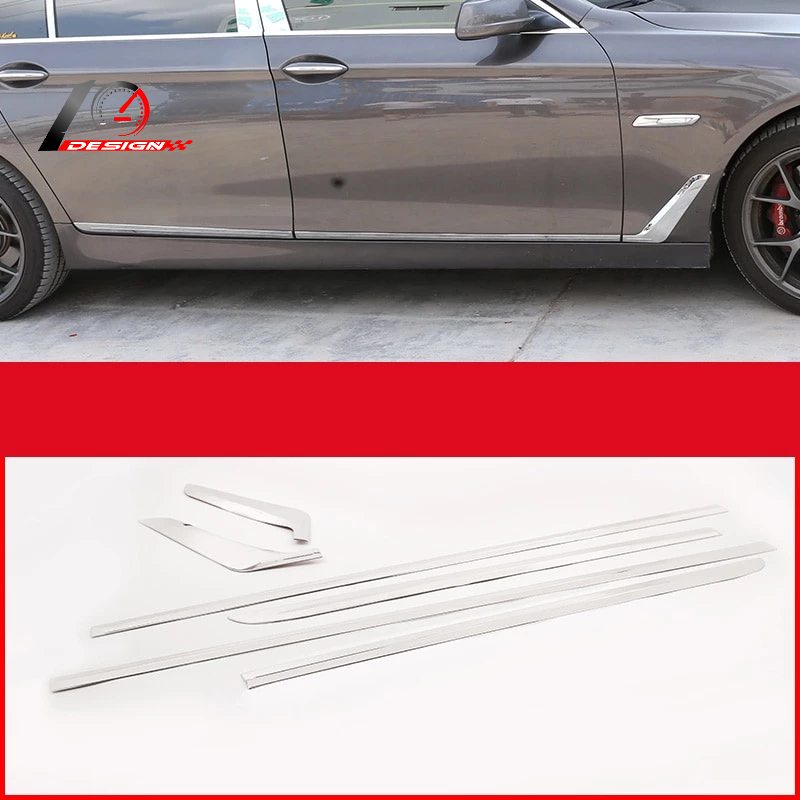 BMW 寶馬 5系 F10 2011-2016不銹鋼銀色側門裝飾條飾條