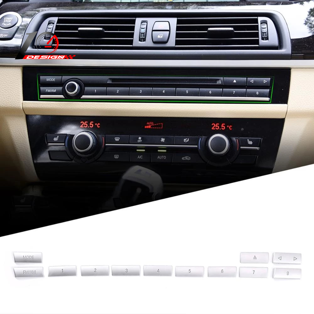BMW 寶馬 5系  F10 11-16 多媒體空調CD面板按鈕蓋內飾按鈕貼紙