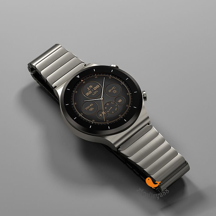 《xiaojinyu88》22MM華為GT2 pro錶帶GT手錶ECG保時捷watch金屬2e榮耀magic鈦灰鋼錶帶
