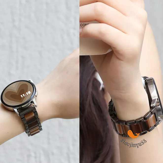 20mm 22mm 錶帶 金屬樹脂錶帶 適用米動青春錶帶 華為GT 三星active 華米 Amazfit 小米錶帶