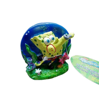 微笑的魚水族☆PENNPLAX-龐貝【海綿寶寶吹泡SBAR1】海綿寶寶正品☆造景裝飾小物 飾品 波麗纖維製品