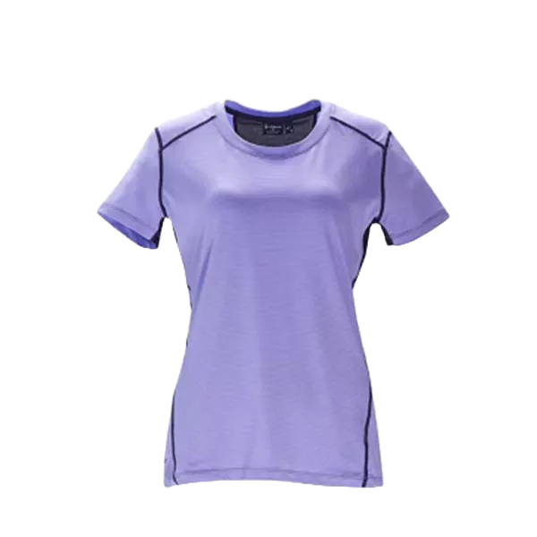 WILDLAND 荒野 女 OA71617-57 彈性條紋拼接圓領上衣 淺紫色《台南悠活運動家》