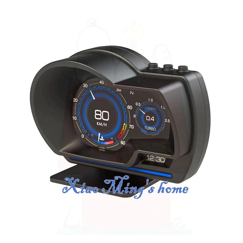 [小明的家]A500 HUD OBD GPS 渦輪表 抬頭顯示器 固定測速照相提醒 多功能汽車液晶儀表 台灣設計繁體中文