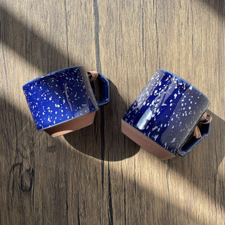 ［拾憩］日本 CHIPS Mug 馬克杯-潑墨藍白 280ml/380ml 美濃燒 水杯 咖啡杯 杯子 茶杯 生日 禮物