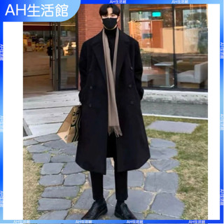風衣 外套男 風衣外套 長版風衣 中長款大衣 男生風衣 冬季外套 韓版大衣 英倫風衣 韓國大衣 毛呢大衣男 冬季加厚