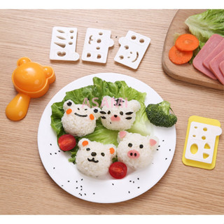 DIY可愛飯糰模具 野餐郊遊必備 卡通頭造型壽司模具