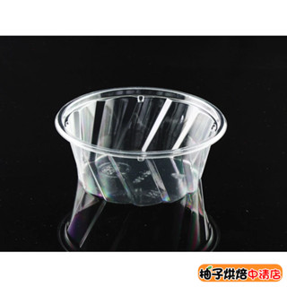 【柚子烘焙食品】慕斯杯(透明)50入附蓋 低圓 乳酪杯 果凍杯 斜紋杯 甜點 冰淇淋 盛放水果 冰淇淋 提拉米蘇 塑膠杯