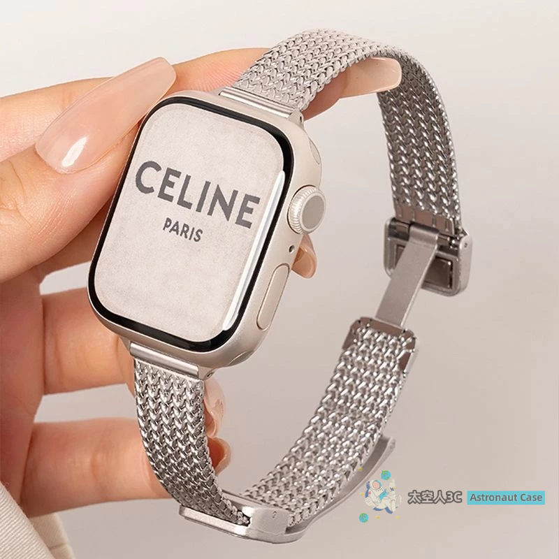 金屬錶帶 適用S10/9/8/7/6/5/4/3/2/1 SE applewatch 錶帶 蘋果錶帶 磁吸錶帶