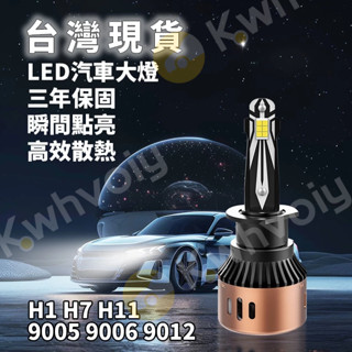 【臺灣好貨】原廠 三年保固 LED大燈 車燈 遠燈 H1 H7 H11 9005 9006 9012 汽車機車改裝