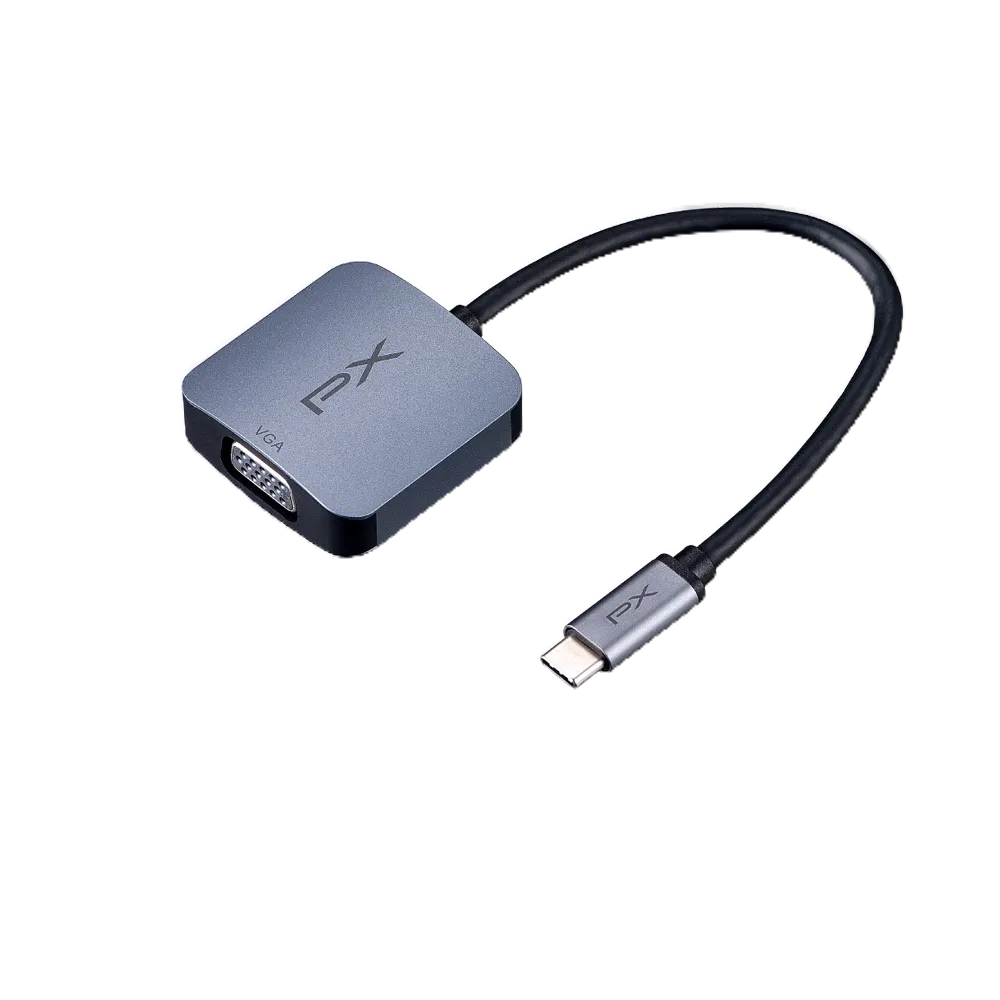 PX大通UCH1V USB-C 3.1 Type-C to VGA HUB 1080P 影音訊號傳輸線轉接器