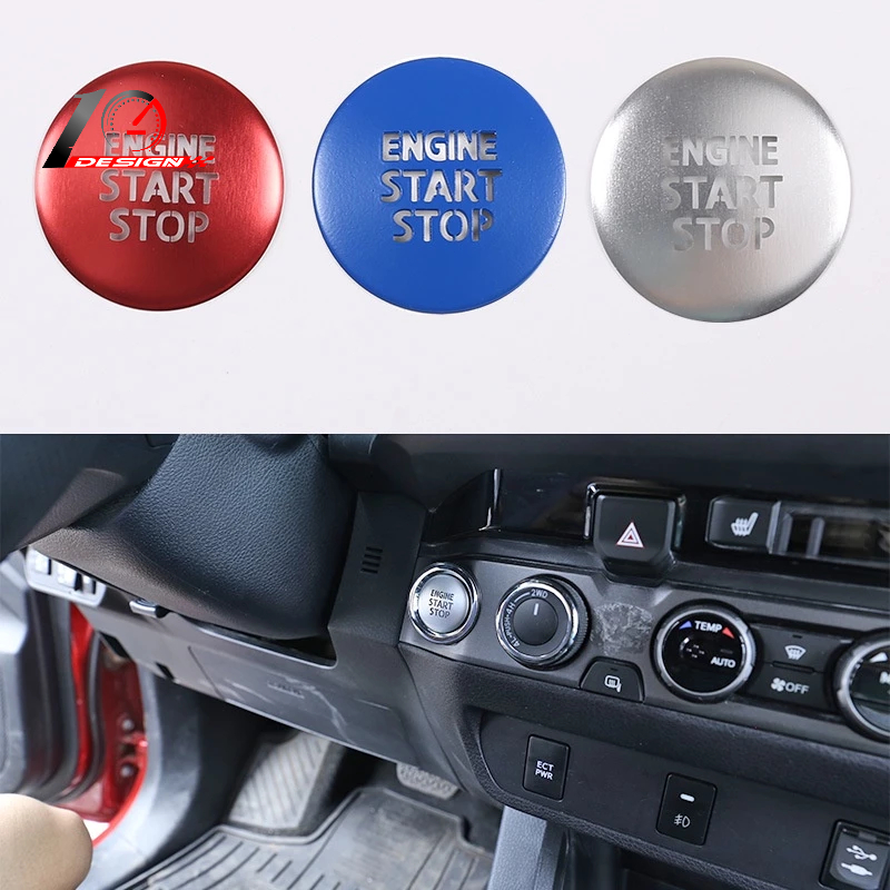適用於16-22款 Toyota 豐田 塔庫瑪一鍵啟動按鍵貼 1件套