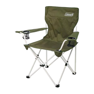 Colman CM-33560 渡假休閒椅 橄欖綠 雙扶手可放飲料設計 露營椅 休閒椅 後背有置物袋 《台南悠活運動家》