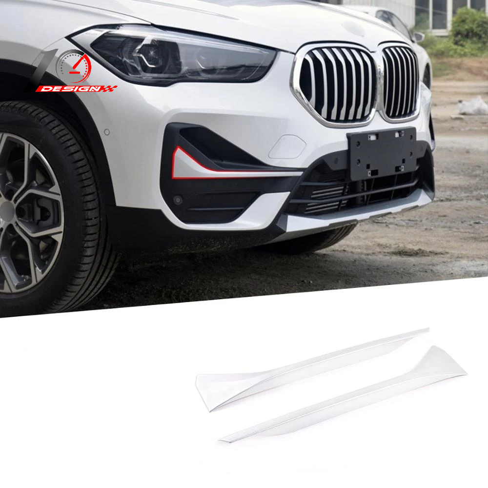 BMW 寶馬 X1 F48  3色 ABS鉻 碳纖紋 前霧燈條飾條 2件套