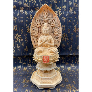 【東天佛俱】檜木大日如來 如來佛 釋迦牟尼佛 佛像木雕 佛堂供奉擺件 居家擺飾