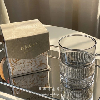 12h出貨✨ 仙女款水杯 水晶玻璃杯 小眾輕奢 鑲鑽玻璃水杯 ins高階風紅酒杯 威士忌杯 纏鑽玻璃酒杯 冷水杯 果汁杯