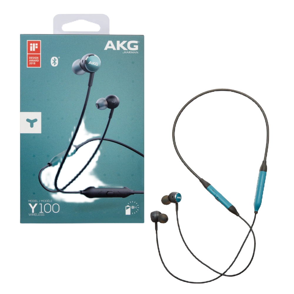 AKG Y100 WIRELESS 原廠無線入耳式藍牙耳機 - 綠 (台灣公司貨)
