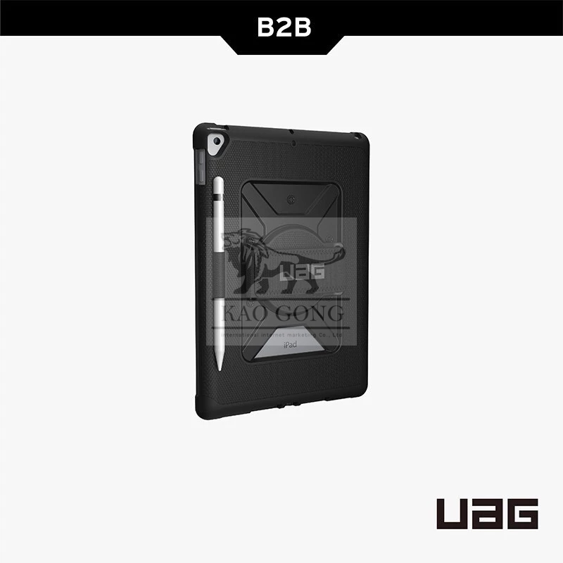 高功國際好物推薦【UAG】iPad 10.2吋耐衝擊旋轉式保護殼-黑 (美國軍規 防摔殼 平板殼 保護套)