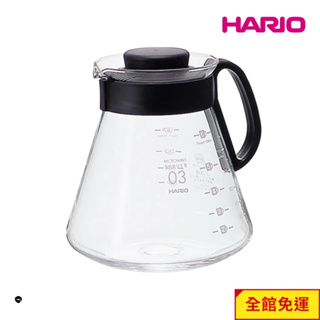 【HARIO V60經典系列】03黑色80咖啡分享壺800ml [XVD-80B-EX] 閃物咖啡